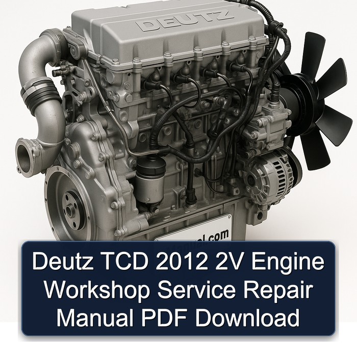 2012 Deutz TCD 2V Engine Service Repair Workshop Manual PDF