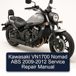 Kawasaki VN1700 Nomad ABS 2009-2012 Manual de servicio y reparación 