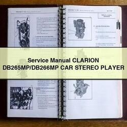 Clarion Db265mp/db266mp CAR Stereo Player Service Repair Workshop Manual PDF