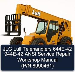 JLG Lull Telehandlers 644E-42 944E-42 Ansi (p/n:8990461) Service Repair Workshop Manual PDF