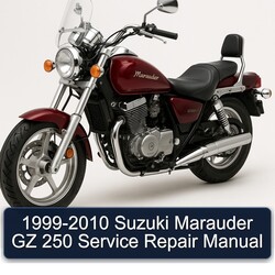 1999-2010 Suzuki Marauder Models GZ 250 Service Repair Workshop Manual PDF