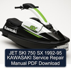 1992-1995 JET SKI 750 SX Kawasaki Service Repair Workshop Manual PDF