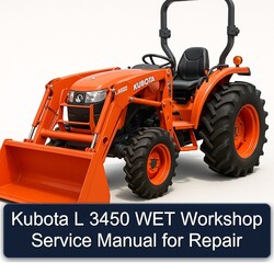 Kubota L 3450 WET Service Repair Workshop Manual PDF