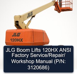 JLG Boom Lifts 120HX Ansi / (p/n: 3120686) Service Repair Workshop Manual PDF