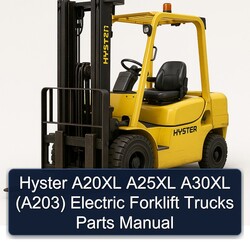 Hyster A20XL A25XL A30XL (A203) Electric Forklift Trucks Parts Catalog PDF