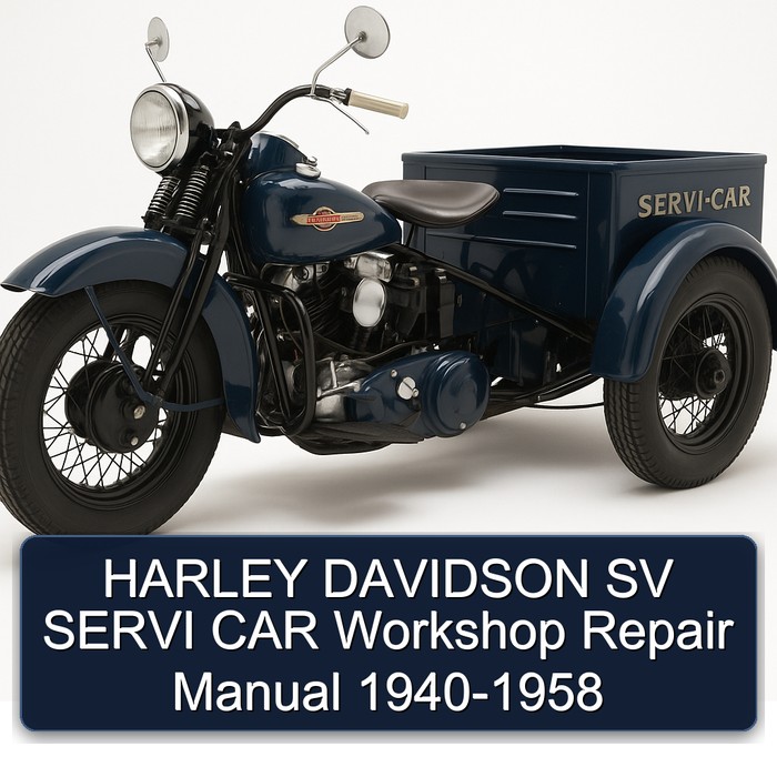 1958 Harley Davidson Servi Car SV 1940 Service Repair Workshop Manual PDF