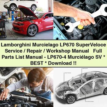 Lamborghini Murcielago LP670 Superveloce lp670-4 Murciélago SV Best Parts Catalog PDF