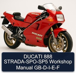 Ducati 888 Strada-spo-sp5 Gb-d-i-e-f Service Repair Workshop Manual PDF
