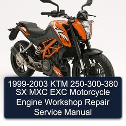 1999-2003 KTM 250 300-380 SX MXC EXC Motorcycle Engine Service Repair Workshop Manual PDF