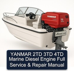 Yanmar 2TD 3TD 4TD Marine Diesel Engine Service Repair Workshop Manual PDF