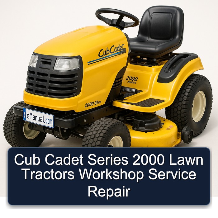 2000 Cub Cadet Series Lawn Tractors Service Repair Workshop Manual PDF