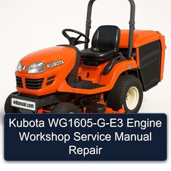 Kubota Wg1605-g-e3 Engine Service Repair Workshop Manual PDF
