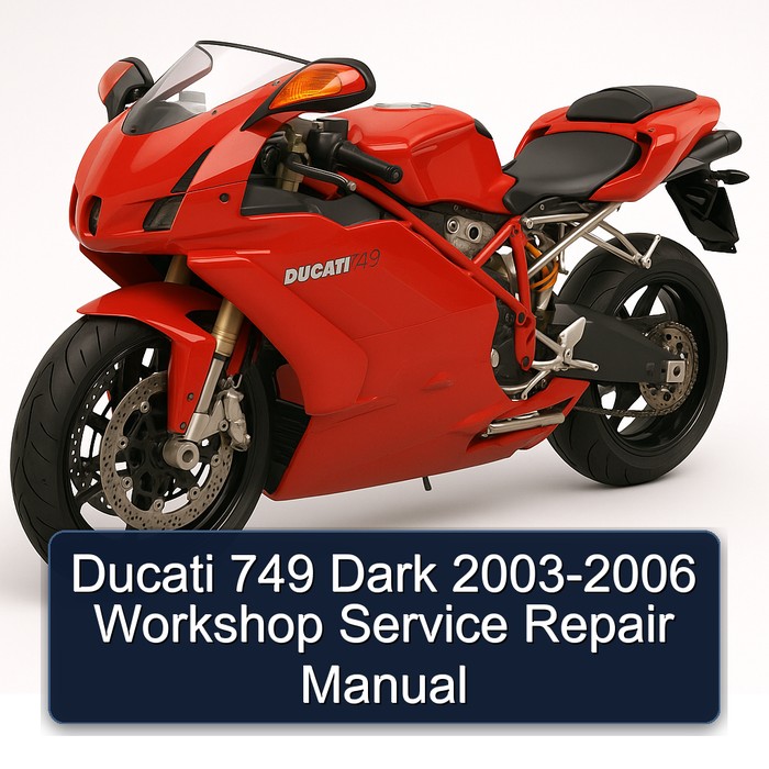 2003-2006 Ducati 749 Dark Service Repair Workshop Manual PDF