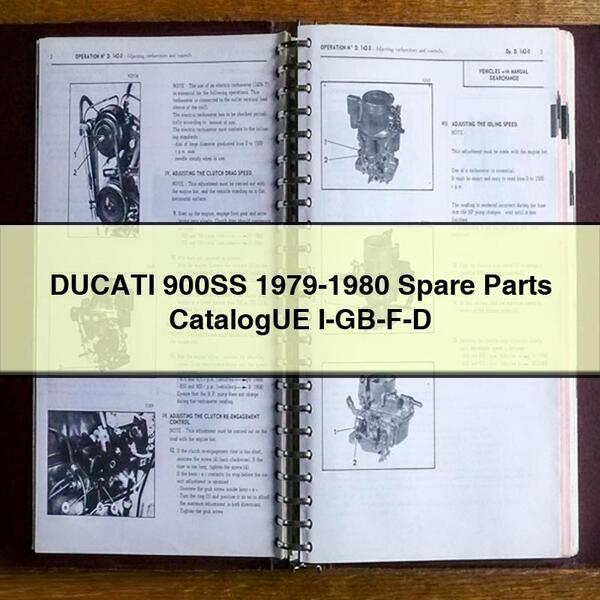 1979-1980 Ducati 160 900SS - Spare I-gb-f-d Parts Catalog PDF