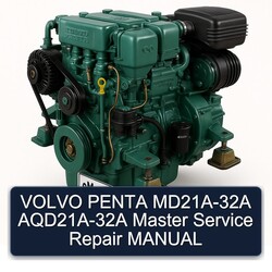 Volvo Penta MD21A-32A Aqd21a-32a Master Service Repair Workshop Manual PDF