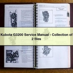 Kubota G3200 - Collection 2 Files Service Repair Workshop Manual PDF
