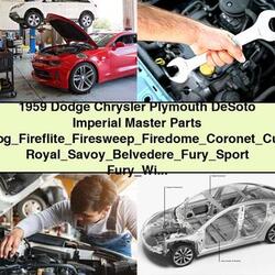 1959 Dodge Custom Royal Chrysler, Plymouth, Desoto, Imperial Master : Fireflite, Firesweep, Firedome, Coronet, , Savoy, Belvedere, Parts Catalog PDF
