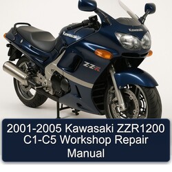 2001-2005 Kawasaki ZZ R Series ZZR1200 C1-C5 Service Repair Workshop Manual PDF
