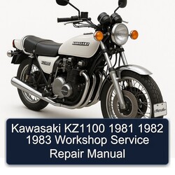 1981-1983 Kawasaki KZ Series KZ1100 Service Repair Workshop Manual PDF
