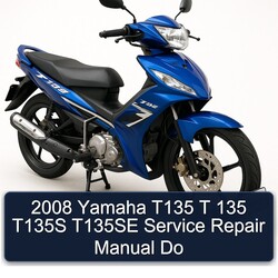 2008 Yamaha T135 T 135 T135S T135SE Do Service Repair Workshop Manual PDF