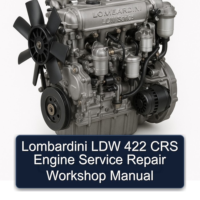 Lombardini LDW Series 422 CRS Engine Service Repair Workshop Manual PDF