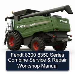 Fendt 8300 8350 Series Combine Service Repair Workshop Manual PDF