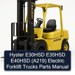 Hyster E30HSD E35HSD E40HSD (A219) Electric Forklift Trucks Parts Catalog PDF
