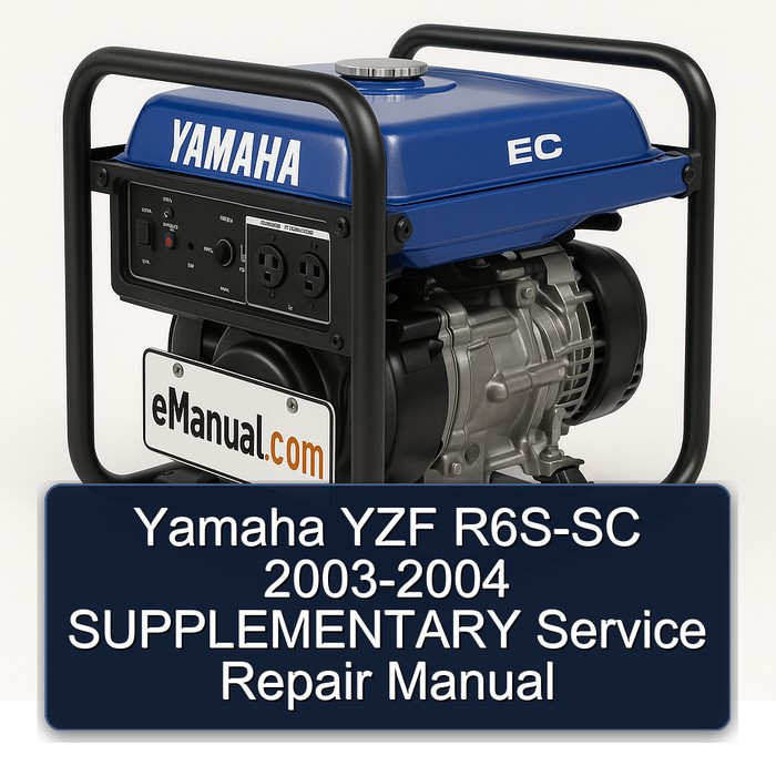 2003-2004 Yamaha 135LC YZF R6S-SC - Supplementary Service Repair Workshop Manual PDF