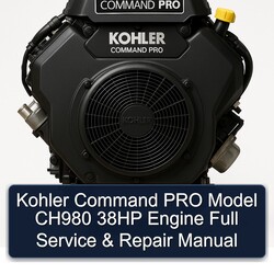 Kohler Command Pro Models Model CH980 38HP Engine Service Repair Workshop Manual PDF