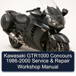 1986-2000 Kawasaki GTR Series GTR1000 Concours Service Repair Workshop Manual PDF