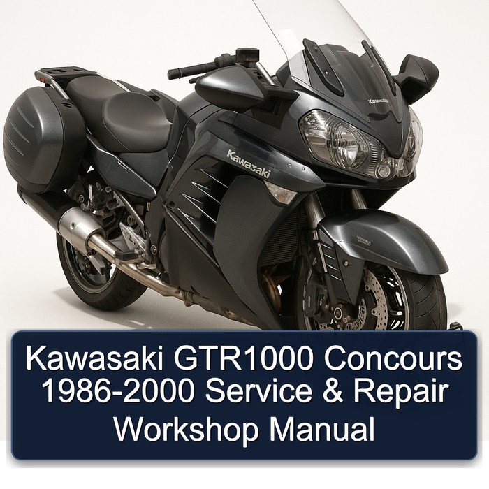 1986-2000 Kawasaki GTR Series GTR1000 Concours Service Repair Workshop Manual PDF