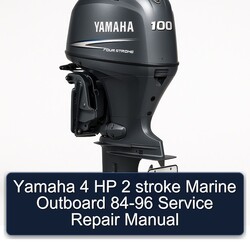 1984-1996 Yamaha 4 HP 2 Stroke Marine Outboard Service Repair Workshop Manual PDF