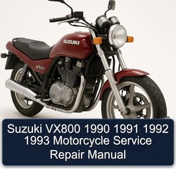 1990-1993 Suzuki VX800 Motorcycle Service Repair Workshop Manual PDF