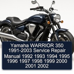 1991-2003 Yamaha Warrior 350 Service Repair Workshop Manual PDF