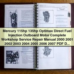 2000-2007 Mercury 115HP 135HP Optimax Outboard Service Repair Workshop Manual PDF