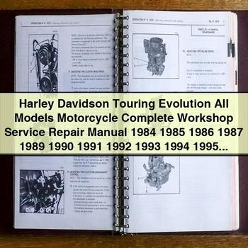1984-1998 Harley Davidson Touring Evolution Motorcycle Service Repair Workshop Manual PDF