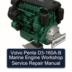 Volvo Penta D3-160a-b Marine Engine Service Repair Workshop Manual PDF