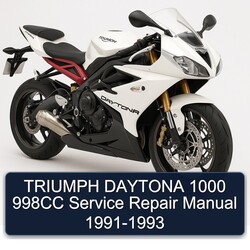 1991-1993 Triumph Daytona 1000 998CC Service Repair Workshop Manual PDF