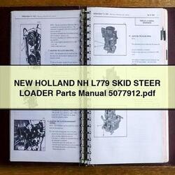 New Holland NH L779 Skid Steer Loader Parts 5077912 Catalog PDF