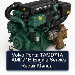 Volvo Penta Tamd71a Tamd71b Engine Service Repair Workshop Manual PDF
