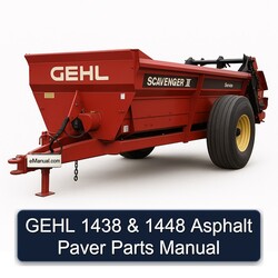 Gehl 1438 1448 Asphalt Paver Parts Catalog PDF