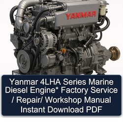 Yanmar 4LHA Series Marine Diesel Engine / Service Repair Workshop Manual PDF