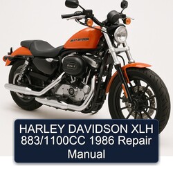 1986 Harley Davidson XLH 883/1100cc Service Repair Workshop Manual PDF
