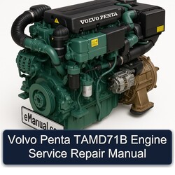 Volvo Penta Tamd71b Engine Service Repair Workshop Manual PDF