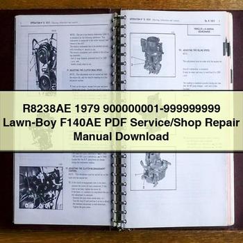 1979 R8238AE 900000001-999999999 LAWN-BOY F140AE /shop Service Repair Workshop Manual PDF