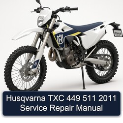 2011 Husqvarna TXC Models 449 511 Service Repair Workshop Manual PDF