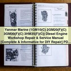 Yanmar Marine Diesel Engine 1gm10(c) 2gm20(f)(c) 3gm30(f)(c) 3hm35(f)(c) Service Repair Workshop Manual PDF
