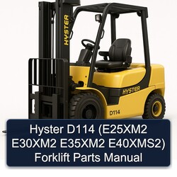 Hyster D114 (e25xm2 E30xm2 E35xm2 E40xms2) Forklift Parts Catalog PDF