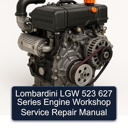 Lombardini LGW 523 627 Series Engine Service Repair Workshop Manual PDF