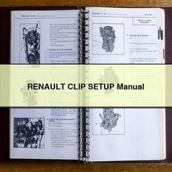 Renault 4 Clip Setup Service Repair Workshop Manual PDF